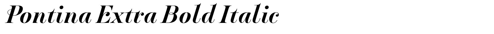 Pontina Extra Bold Italic image